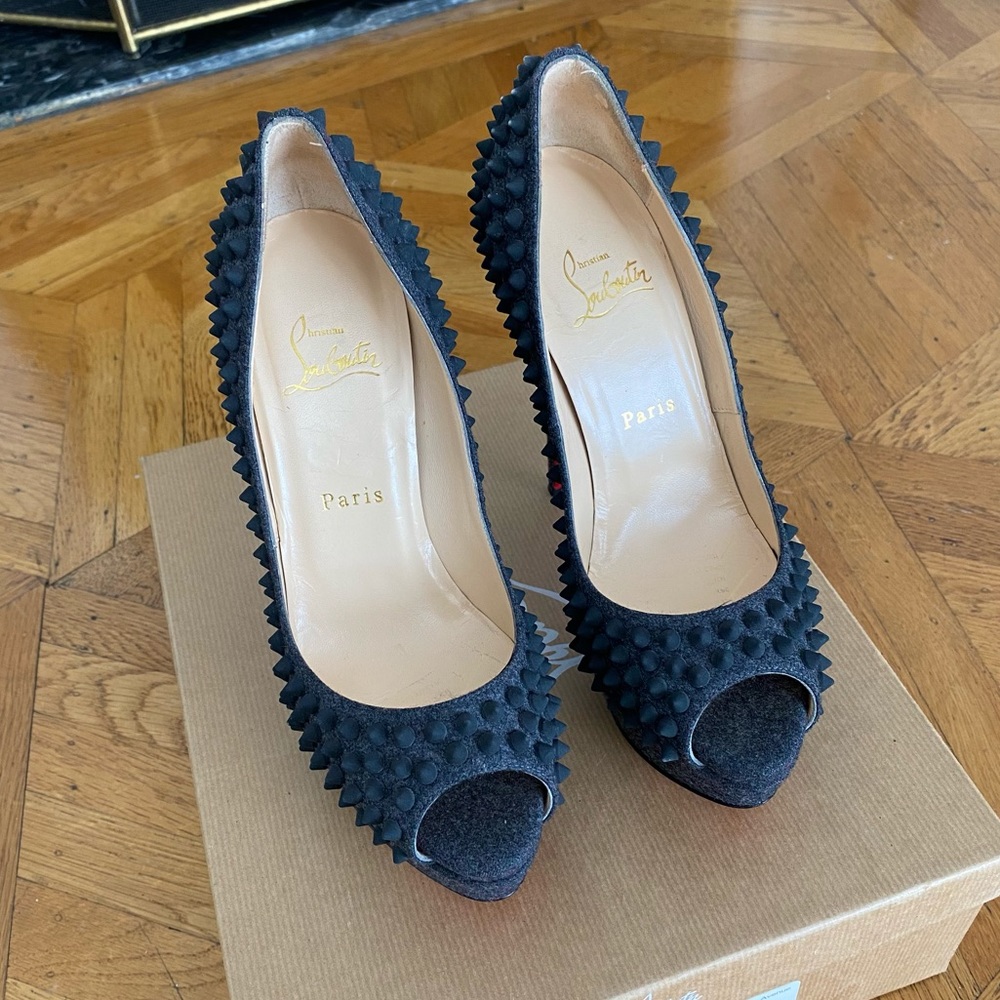 Christian Louboutin spikes platform 150 heels